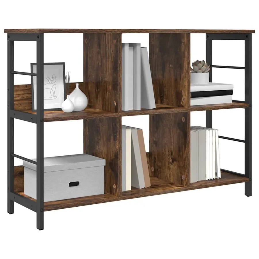 Étagère Chêne fumé 102 x 32 x 72,5 cm Bois d'ingénierie - 3
