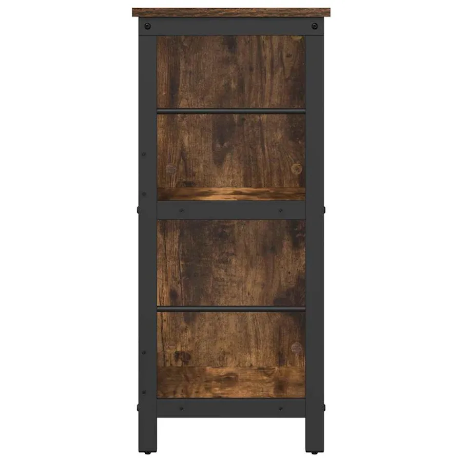 Étagère Chêne fumé 102 x 32 x 72,5 cm Bois d'ingénierie - 6