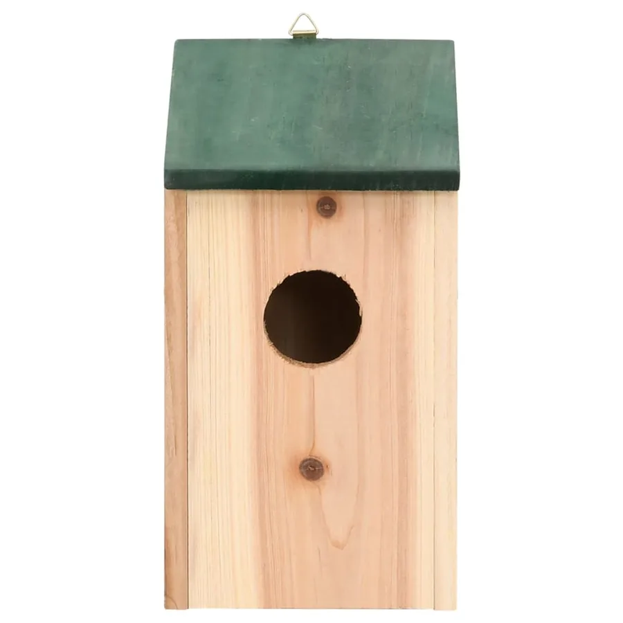 4 pcs Nichoirs Bois 12x12x22 cm - 3