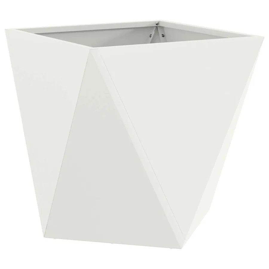 Jardinière 2 pc Blanc 40 x 40 x 40 cm Acier - 5