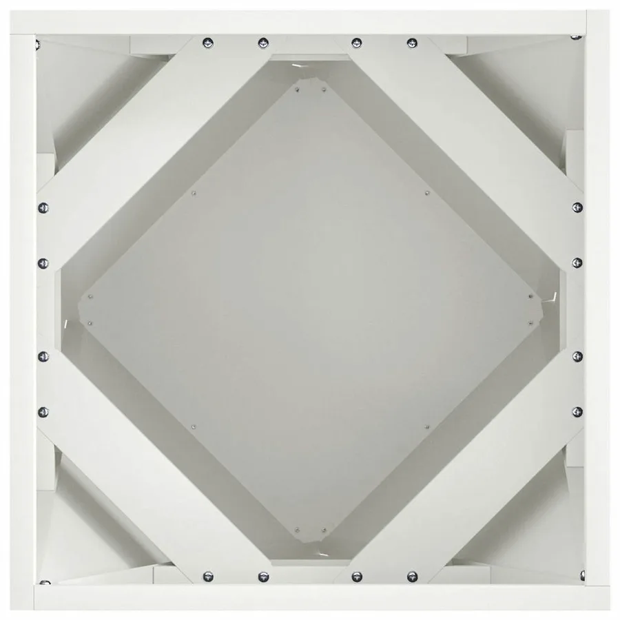 Jardinière 2 pc Blanc 40 x 40 x 40 cm Acier - 7