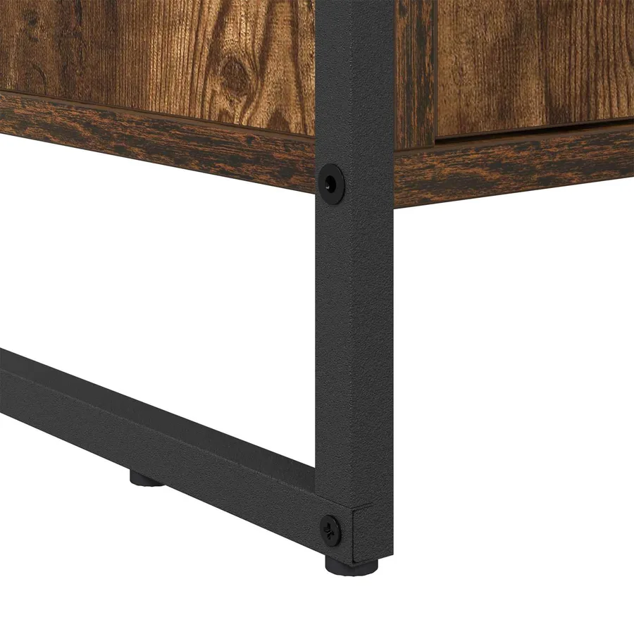Cabinet à chaussures avec stockage Chêne Fumé 79 x 36 x 100 cm - 10