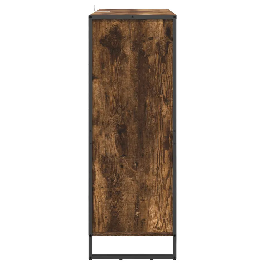Cabinet à chaussures avec stockage Chêne Fumé 79 x 36 x 100 cm - 7