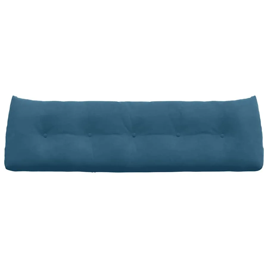 Coussin de Dos Bleu 160 x 24 x 50 cm Velours - 6