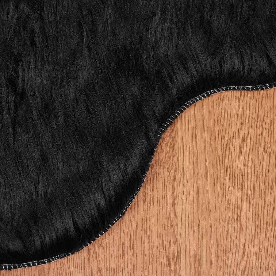 Tapis en fausse TAFALLA Noir 60 x 90 cm Polyester - 7