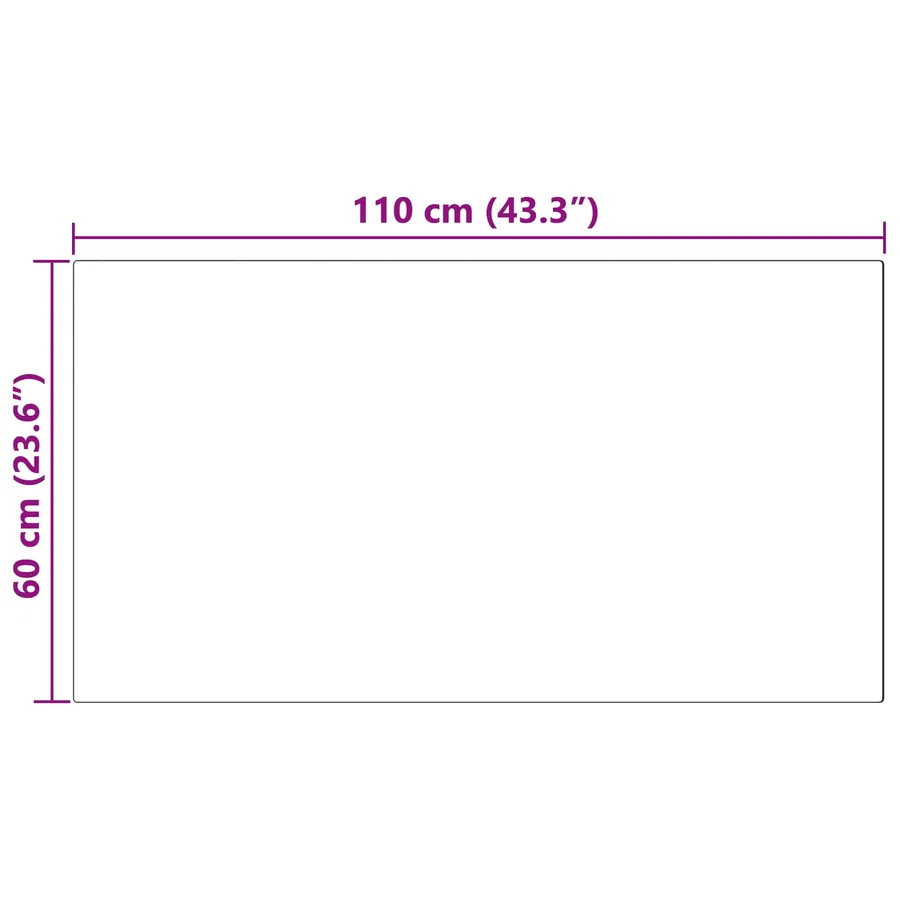 Tapis en fausse TAFALLA Beige 60 x 110 cm Polyester - 8