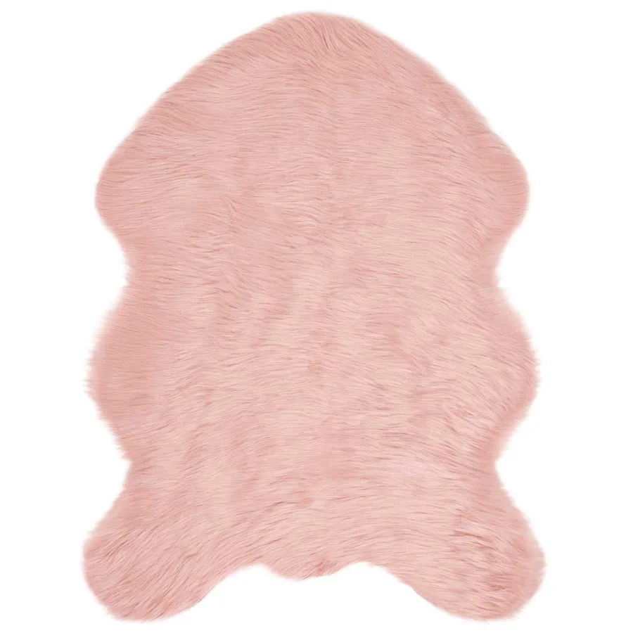 Tapis en fausse TAFALLA Rose 80 x 120 cm Polyester - 2