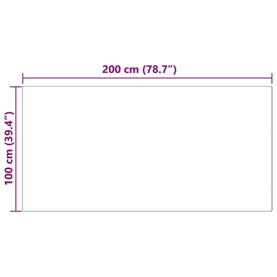 Tapis en fausse TAFALLA Rose 100 x 200 cm Polyester - 10