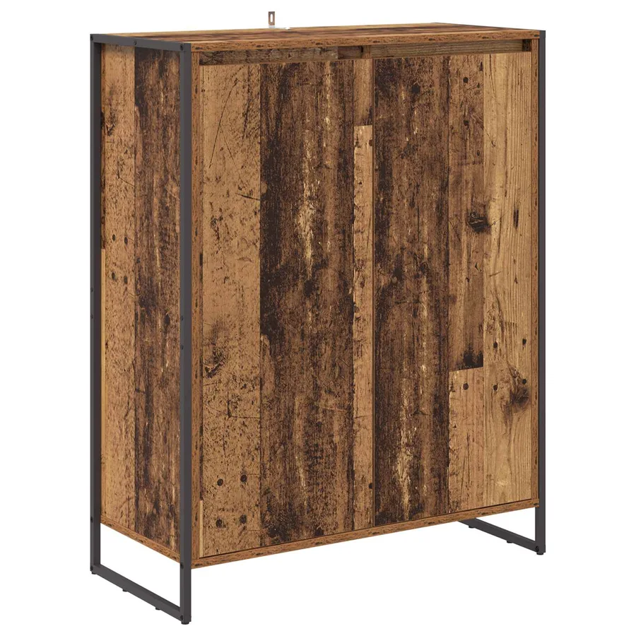Cabinet à chaussures avec stockage Bois Ancien 79 x 36 x 100 cm - 2