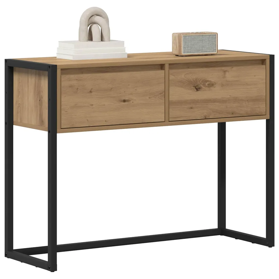 Table d'appoint Chêne artisan 100 x 36 x 75 cm - 3