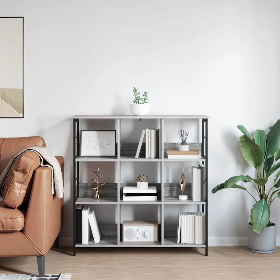 Étagère Gris Sonoma 102 x 32 x 104,5 cm Bois d'ingénierie - 4