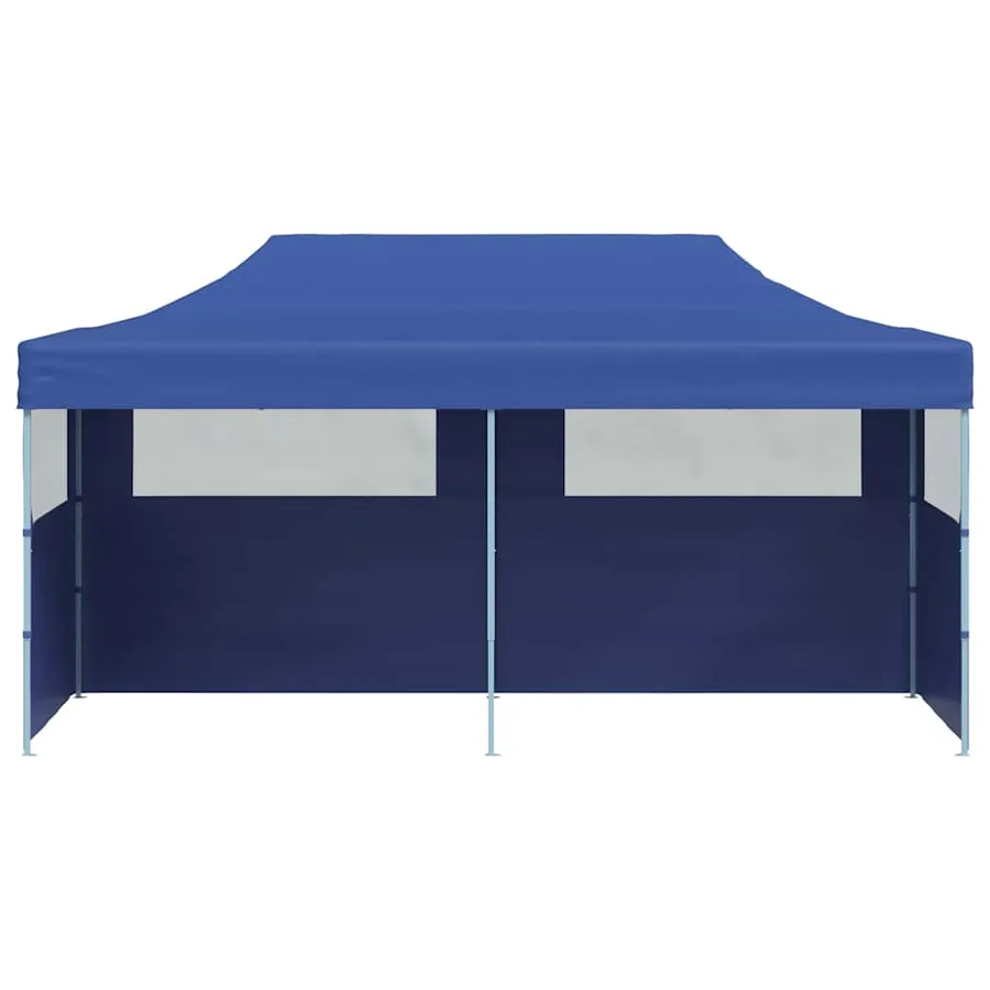 Tente de réception pliable bleue 3 x 6 m - 6