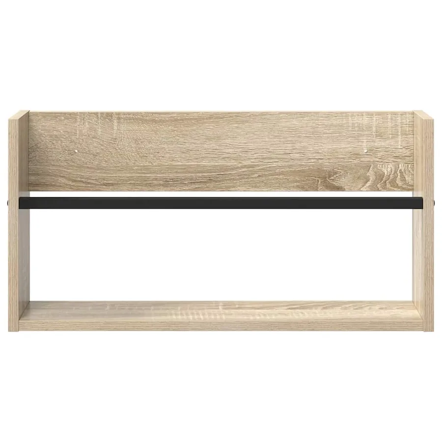 Étagère à magazines 2 pcs Chêne Sonoma 60 x 12 x 30 cm - 6