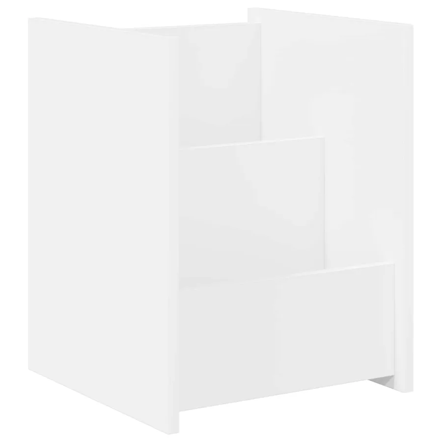 Étagère à magazines Blanc 35 x 35 x 45 cm Bois d'ingénierie - 2