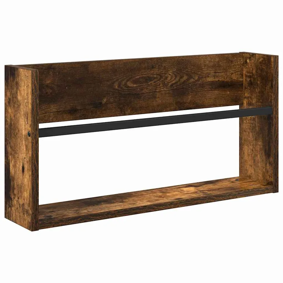 Étagère à magazines 2 pcs Chêne fumé 60 x 12 x 30 cm - 5