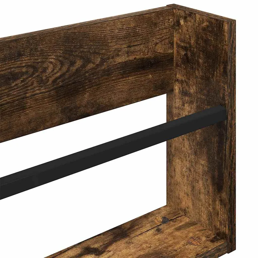 Étagère à magazines 2 pcs Chêne fumé 60 x 12 x 30 cm - 9