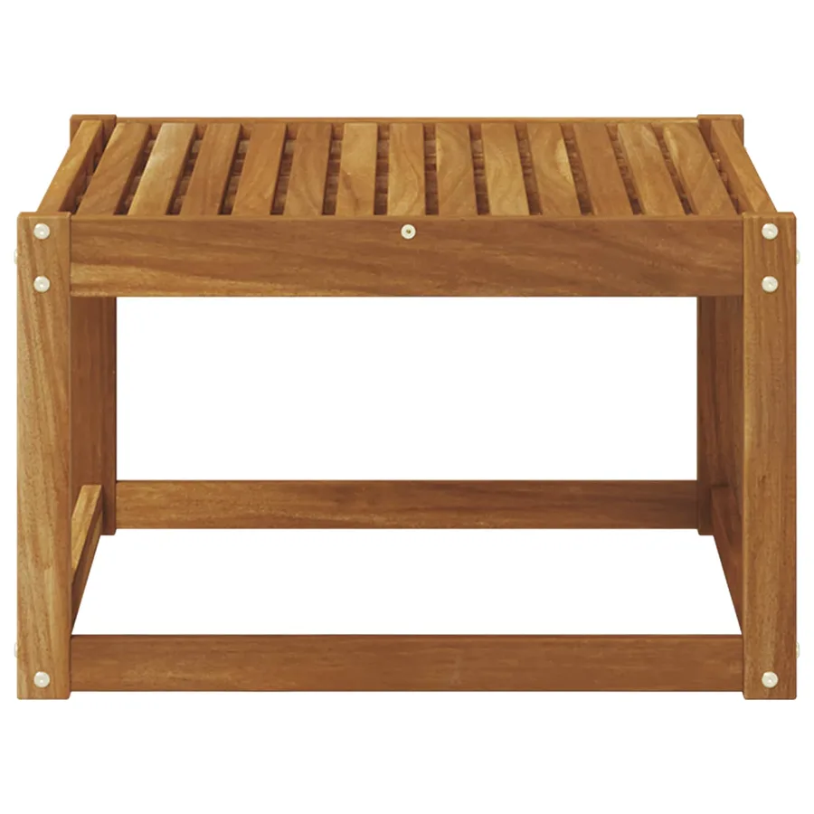 Table de jardin Bois d'Acacia Massif Naturel 59 x 59 x 37 cm - 4