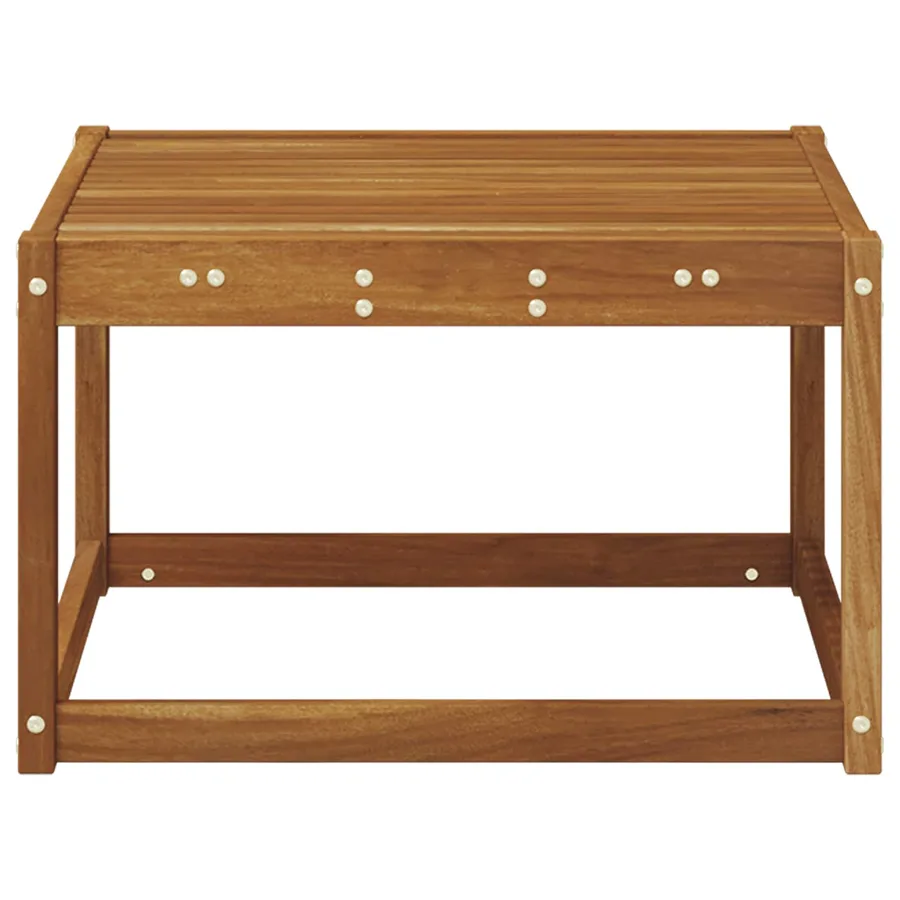 Table de jardin Bois d'Acacia Massif Naturel 59 x 59 x 37 cm - 5