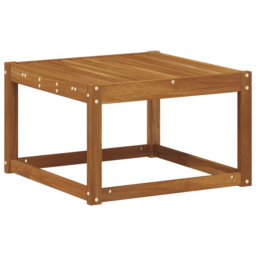 Table de jardin Bois d'Acacia Massif Naturel 59 x 59 x 37 cm - 6