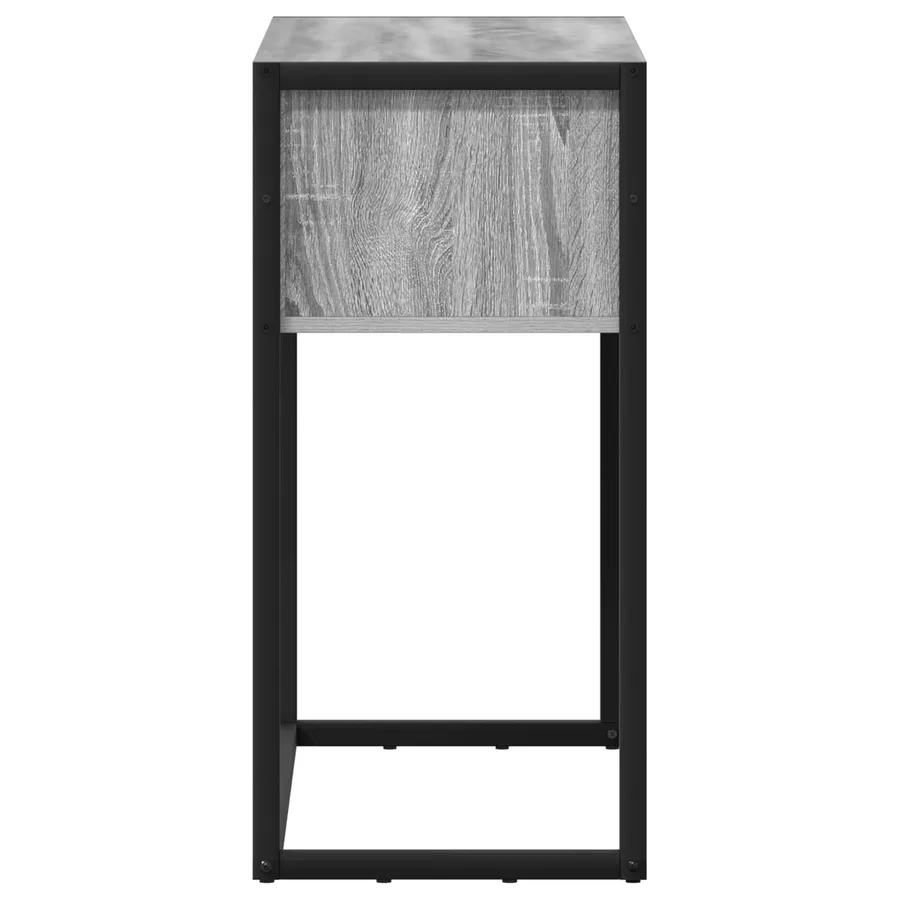 Table d'appoint Gris Sonoma 100 x 36 x 75 cm Bois d'ingénierie - 7
