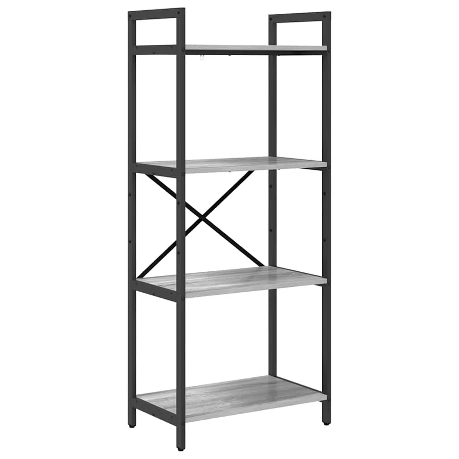 Étagère Gris Sonoma 56 x 34 x 133,5 cm Bois d'ingénierie - 2