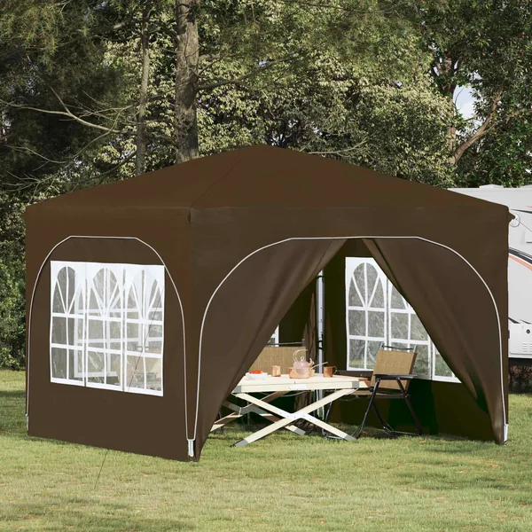 Tente de fête pop-up 290 x 290 x 245 cm Taupe
