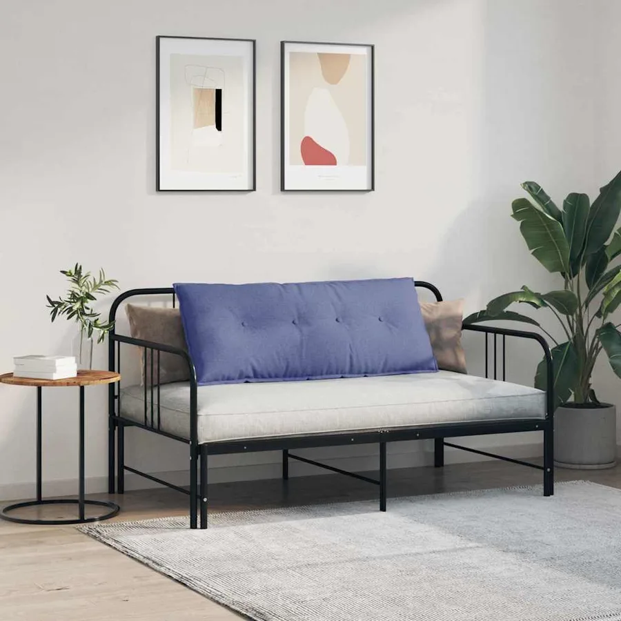 Coussin de Dos Bleu denim 120 x 19 x 50 cm tissu - 4