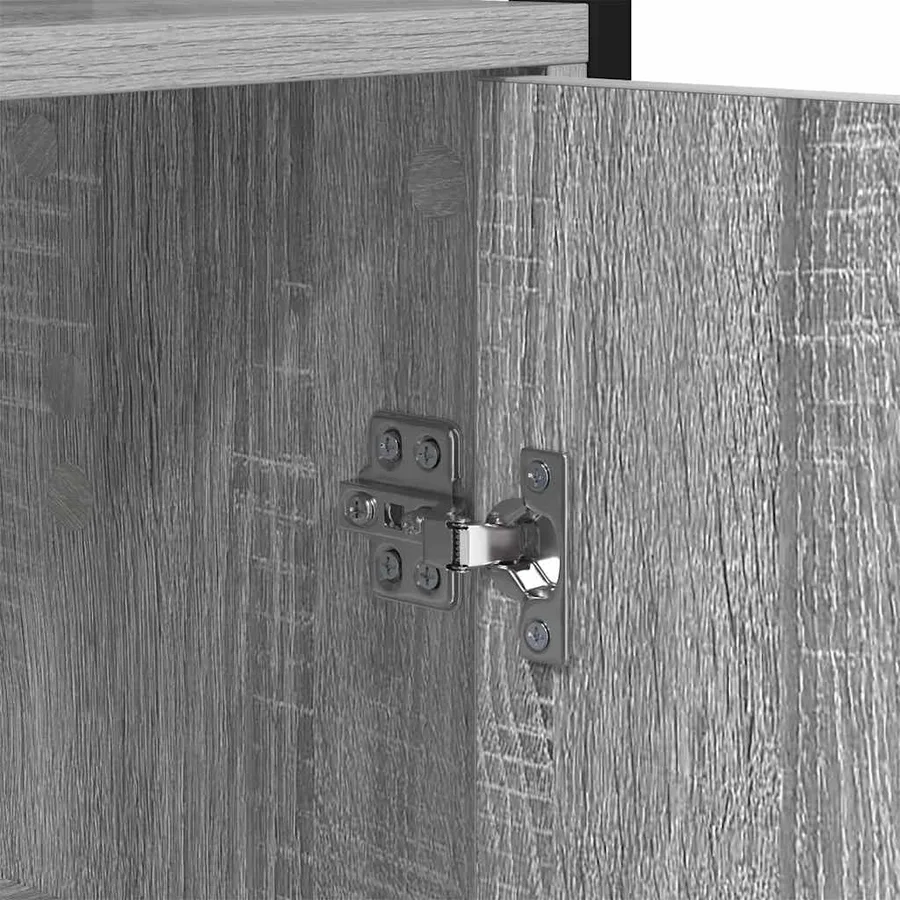 Bibliothèque Gris Sonoma 60 x 24 x 161 cm Bois d'ingénierie - 10