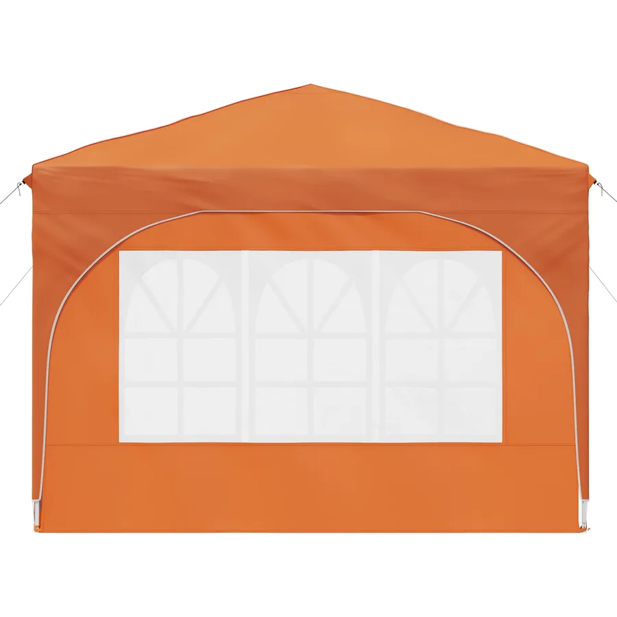 Tente de fête pop-up 290 x 290 x 245 cm Orange - 7