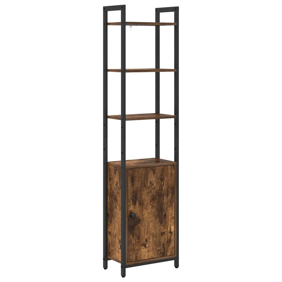 Bibliothèque Chêne fumé 40 x 24 x 161 cm Bois d'ingénierie - 2