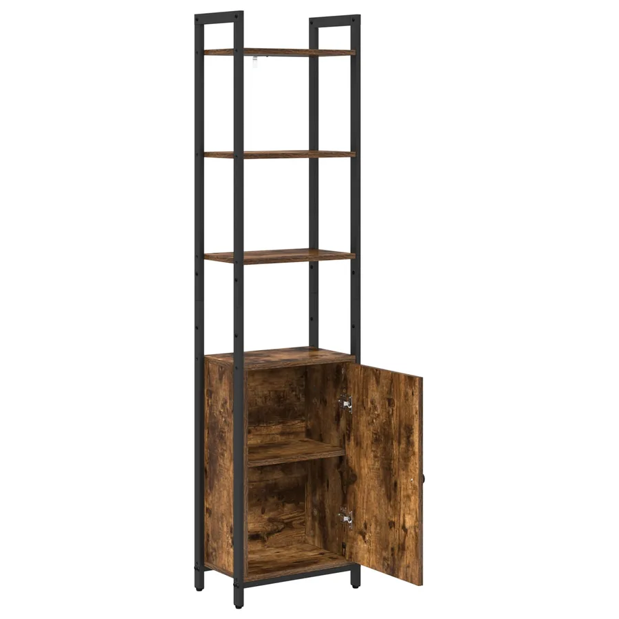 Bibliothèque Chêne fumé 40 x 24 x 161 cm Bois d'ingénierie - 5