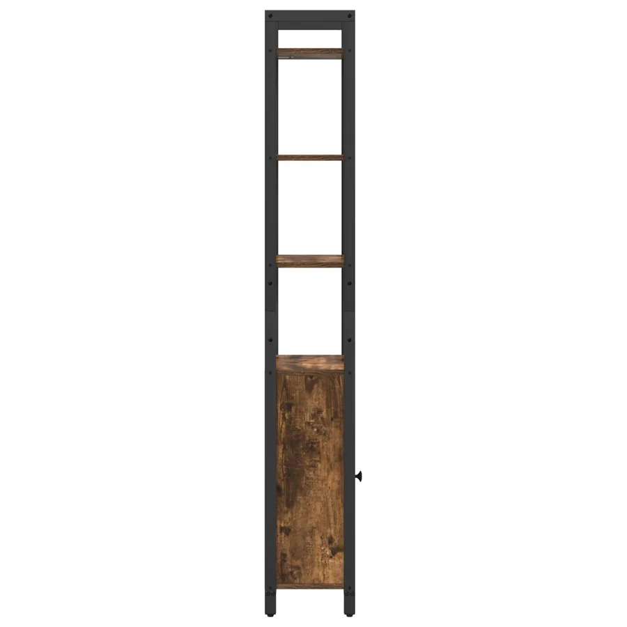 Bibliothèque Chêne fumé 40 x 24 x 161 cm Bois d'ingénierie - 7