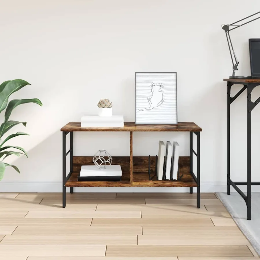Étagère Chêne fumé 82 x 32 x 47 cm Bois d'ingénierie - 4