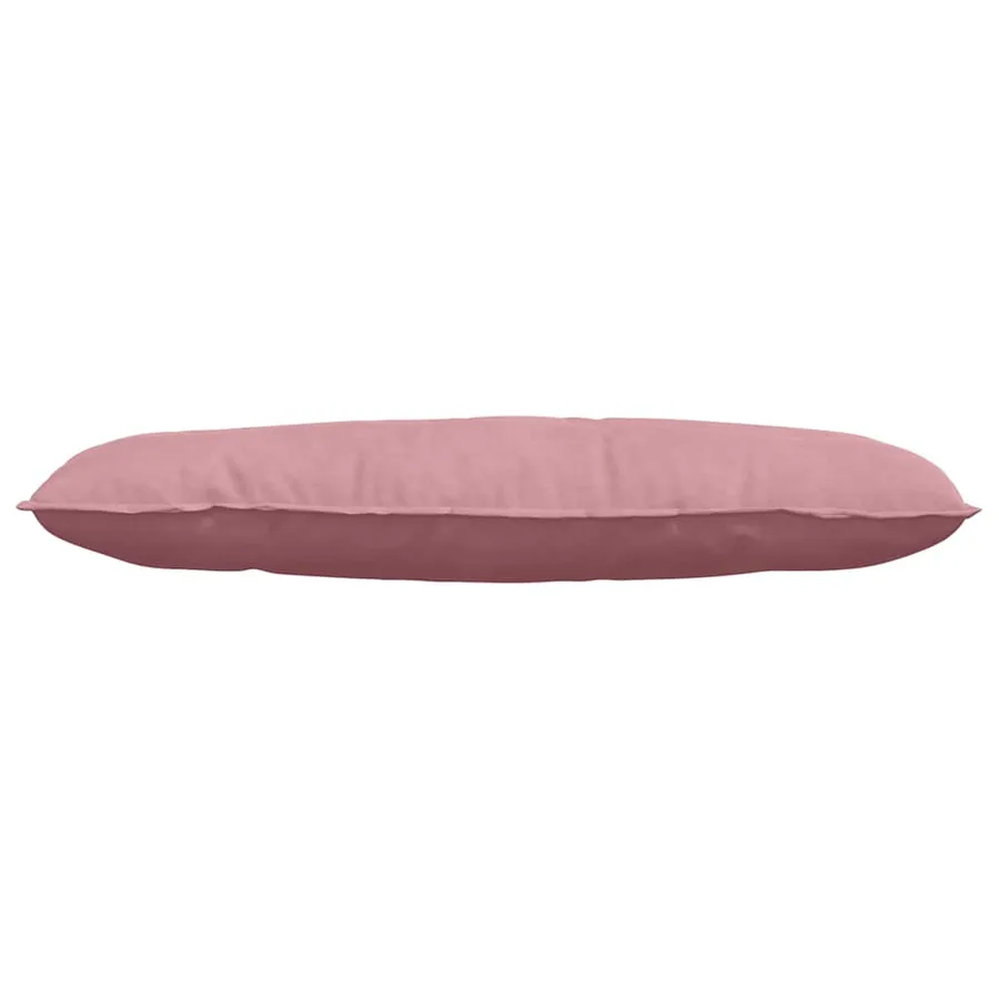 Coussin de Dos Rose 120 x 50 cm Tissu en velours côtelé - 5