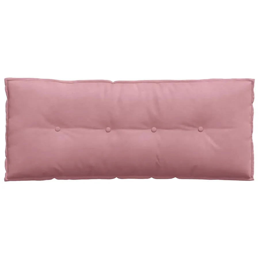 Coussin de Dos Rose 120 x 50 cm Tissu en velours côtelé - 6