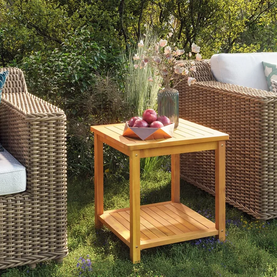 Table d'appoint Bois d'acacia massif 45x45x45 cm