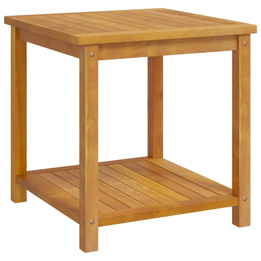 Table d'appoint Bois d'acacia massif 45x45x45 cm - 2