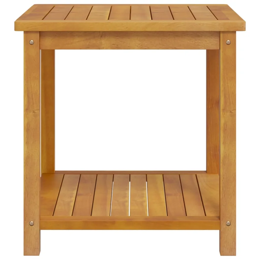 Table d'appoint Bois d'acacia massif 45x45x45 cm - 4