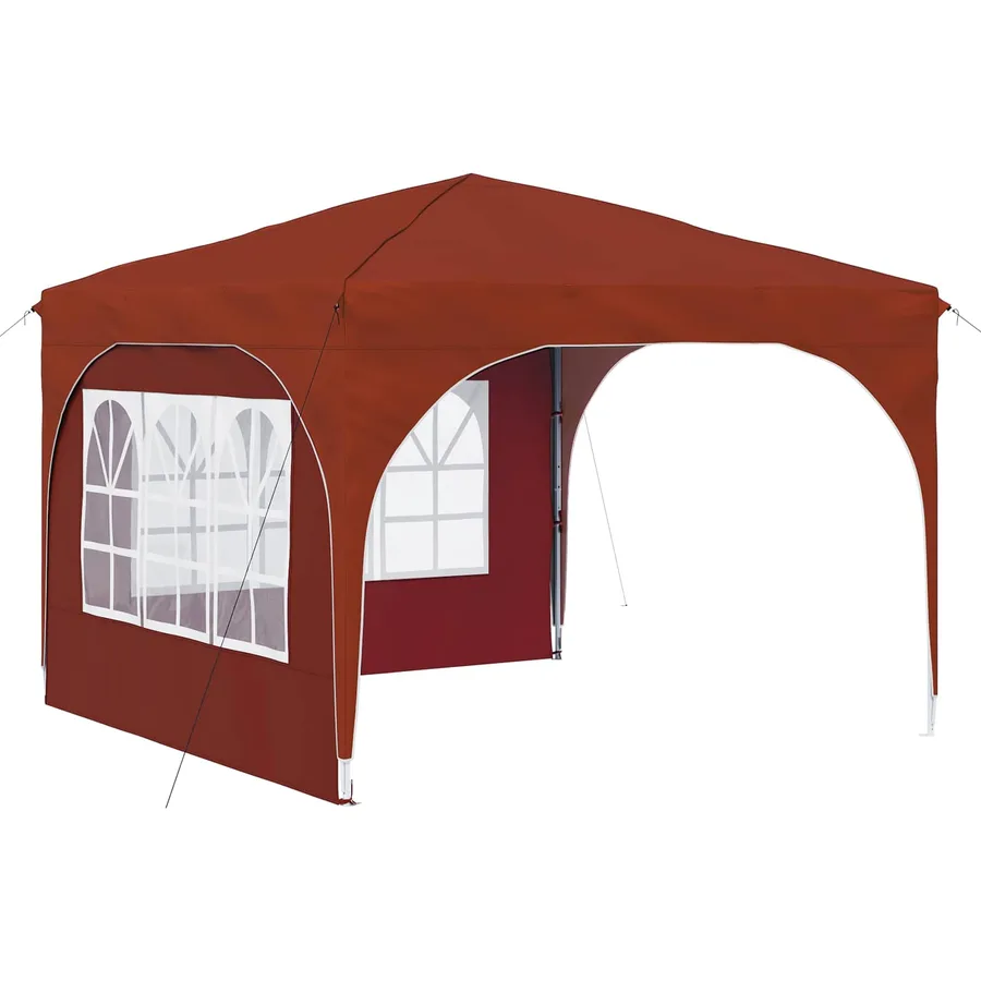 Tente de fête pop-up 290 x 290 x 245 cm Terre cuite - 2