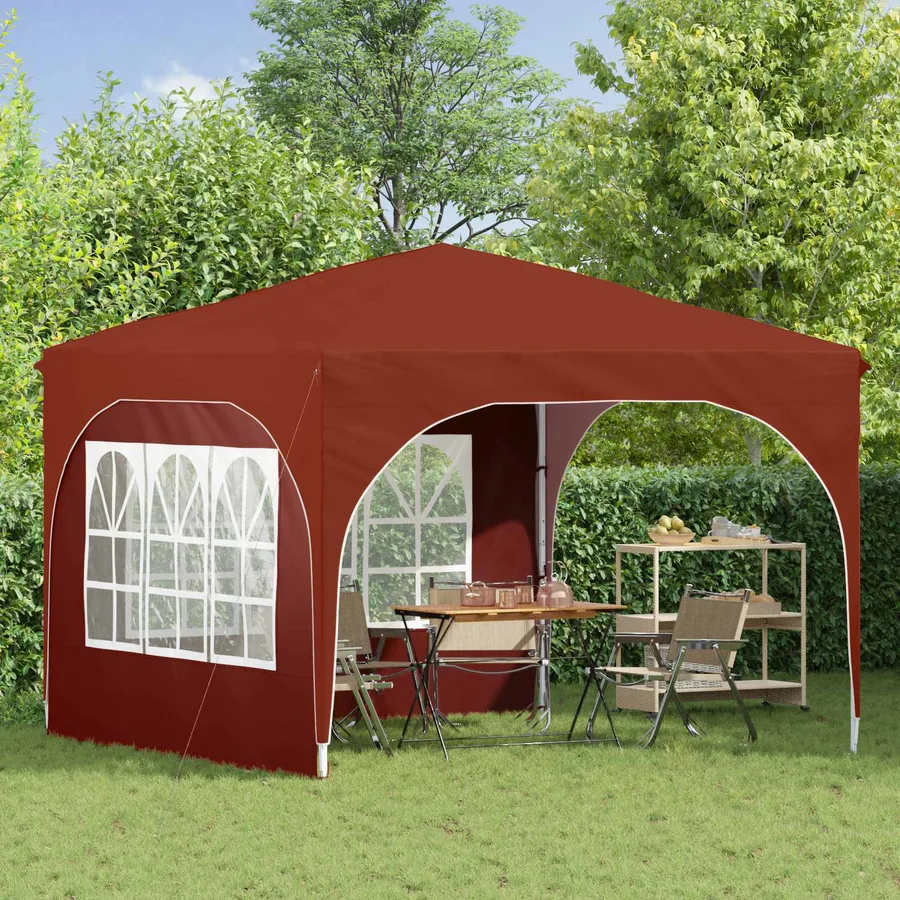 Tente de fête pop-up 290 x 290 x 245 cm Terre cuite - 3