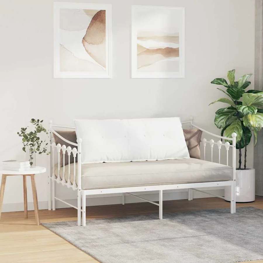 Coussin de Dos Blanc 120 x 19 x 50 cm tissu - 4
