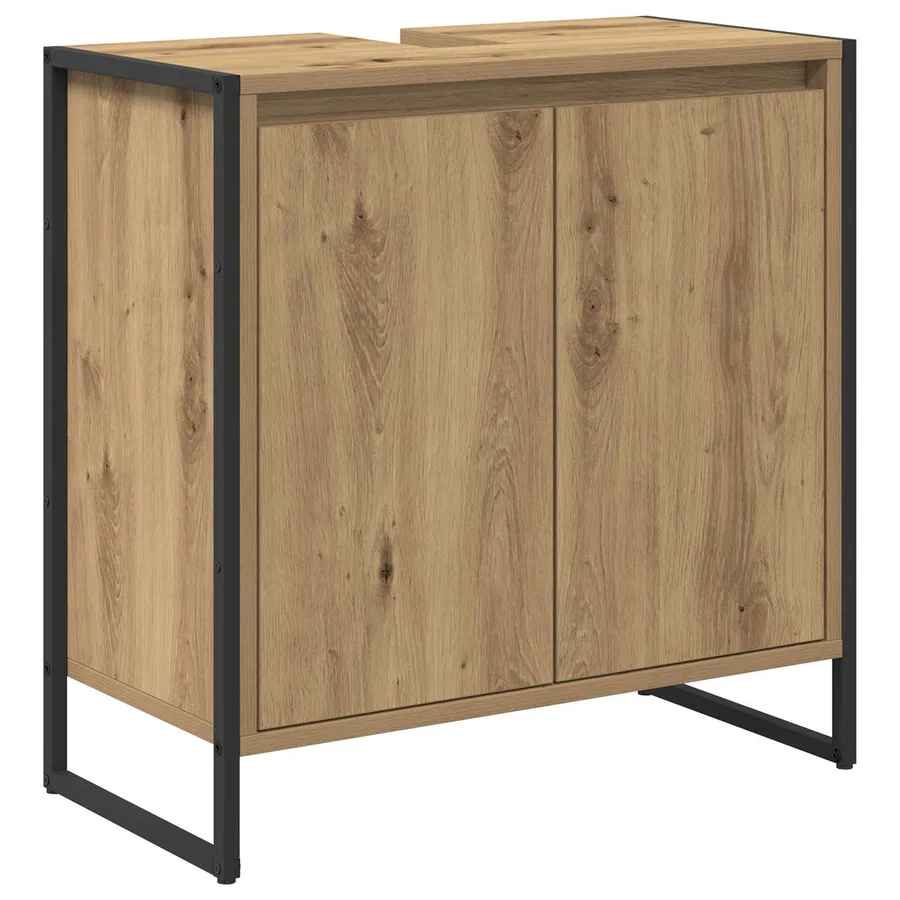 Cabinet de salle de bain Chêne artisan 60 x 30 x 60 cm - 2