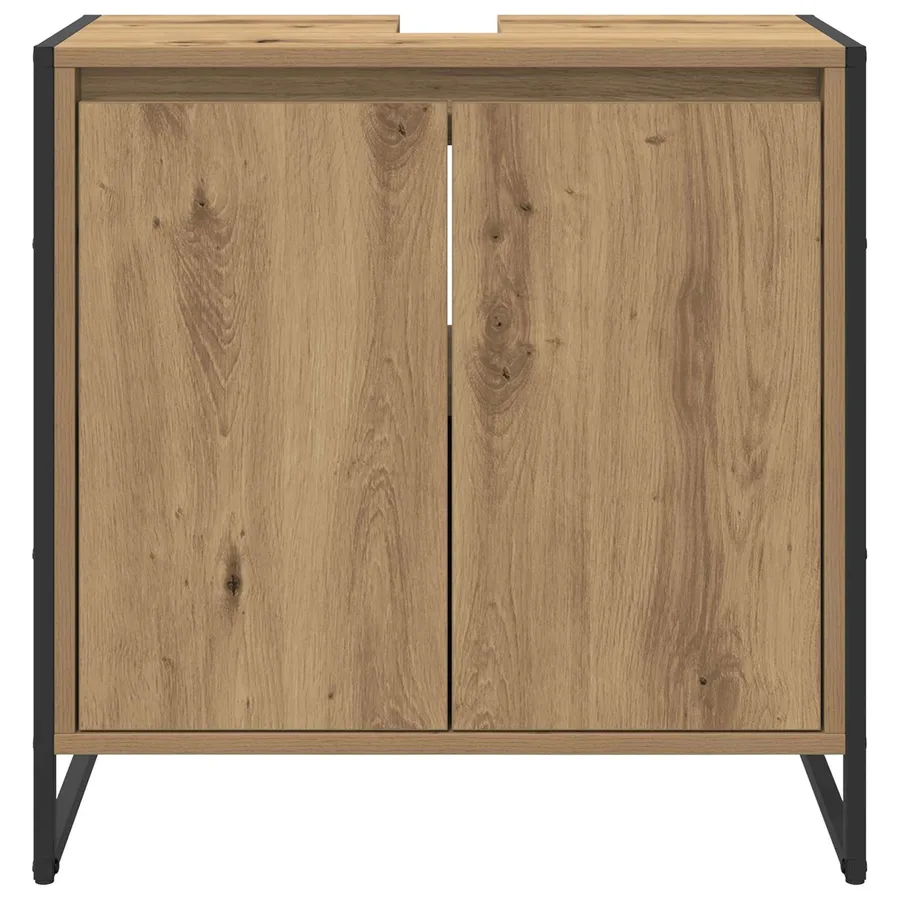 Cabinet de salle de bain Chêne artisan 60 x 30 x 60 cm - 6