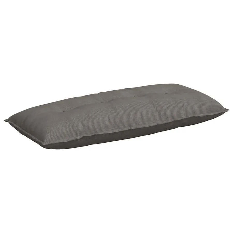 Coussin de Dos Gris clair 120 x 50 cm Tissu en velours côtelé - 2
