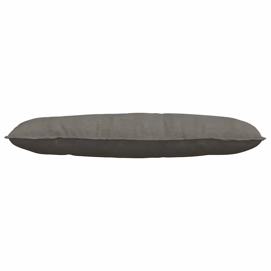 Coussin de Dos Gris clair 120 x 50 cm Tissu en velours côtelé - 5