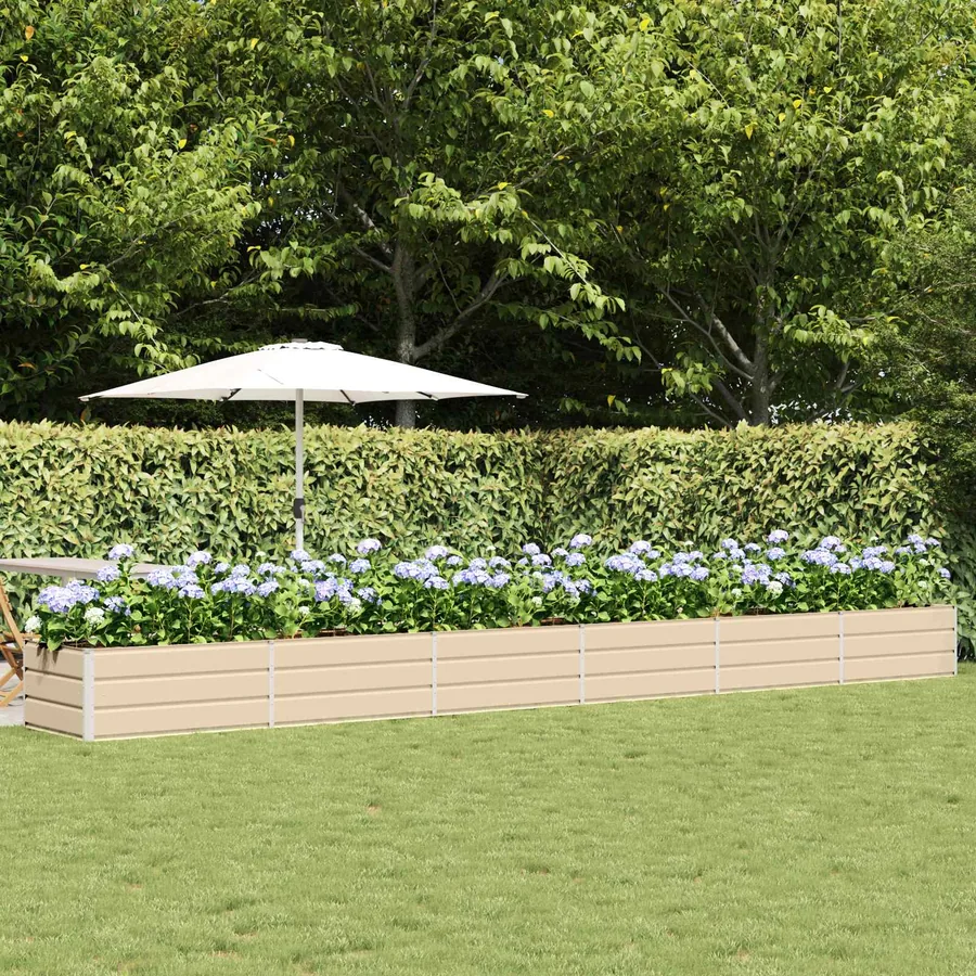 Jardinière Ivoire 600 x 80 x 45 cm Acier