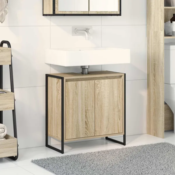 Cabinet de salle de bain avec stockage Sonoma 60 x 30 x 60 cm