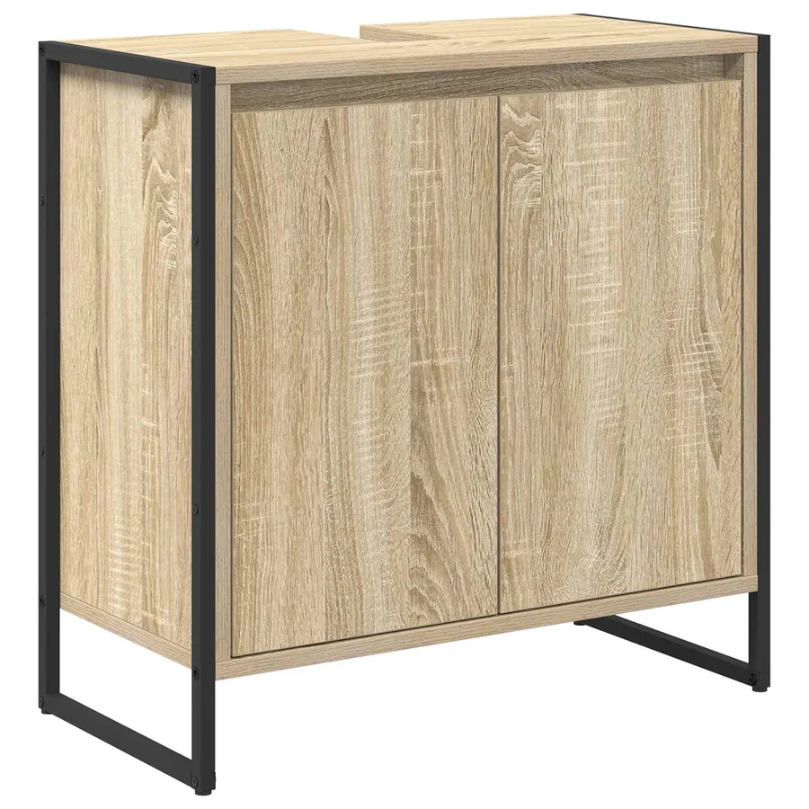Cabinet de salle de bain avec stockage Sonoma 60 x 30 x 60 cm - 2