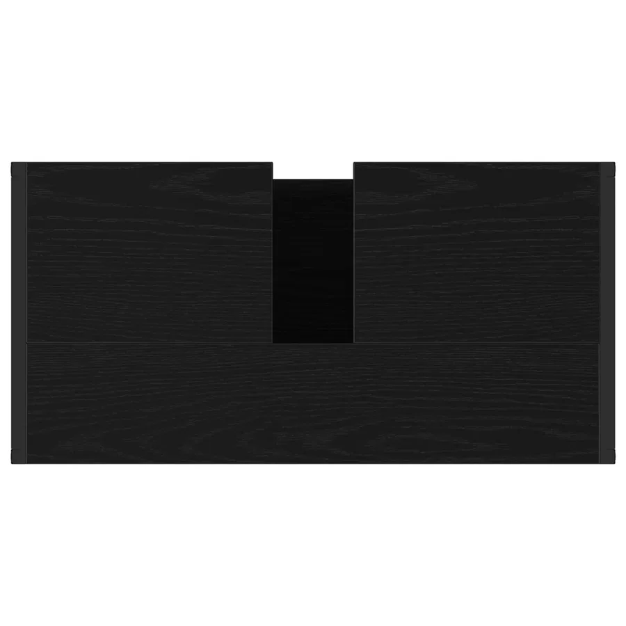 Ensemble de mobilier de salle de bain avec tiroir Chêne noir - 11