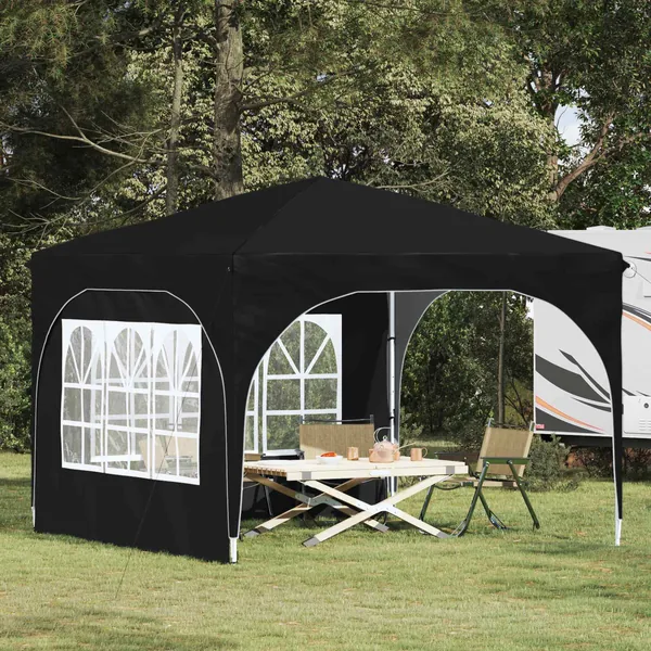 Tente de fête pop-up 290 x 290 x 245 cm Anthracite
